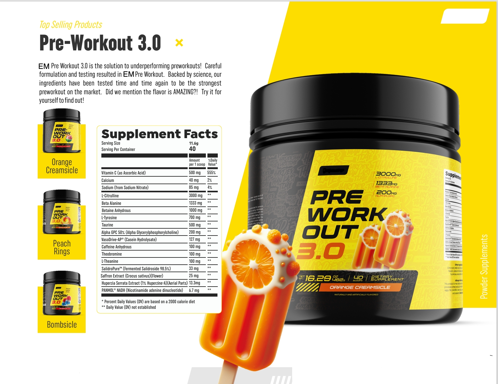 EM Pre -Workout 3.0